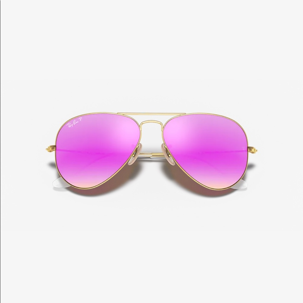Ray-Ban Aviator Pink Flash Lenses